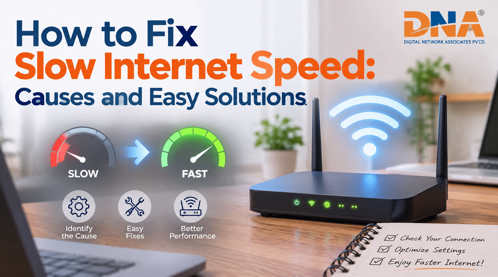 How to Fix Slow Internet Speed: Causes and Easy Solutions
